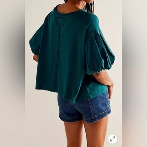 We The Free Blossom Tee in Junebug (Green), Size Large